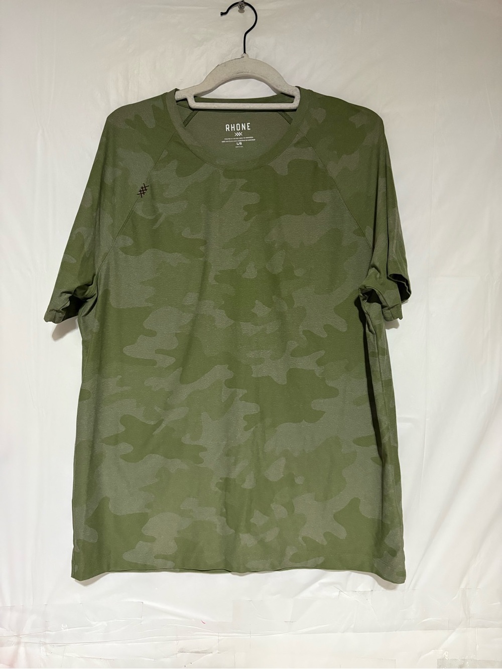 RHONE Olive Camo Short Sleeve Performance Tee